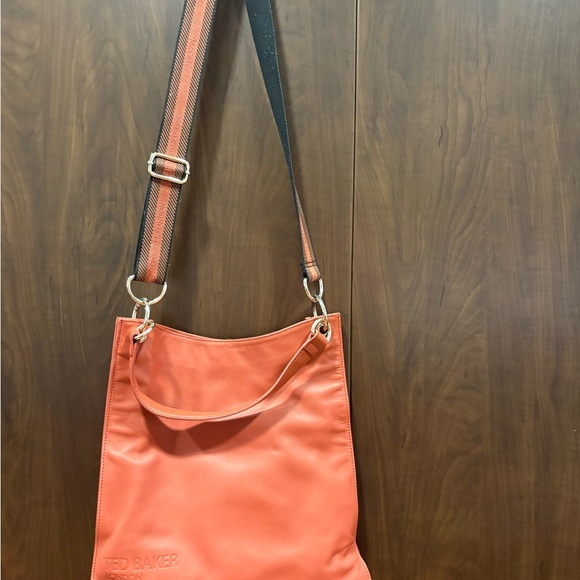 Ted Baker Branded Webbing Large Hobo Bag DARCITA in Cinnamon - Picture 1 of 3